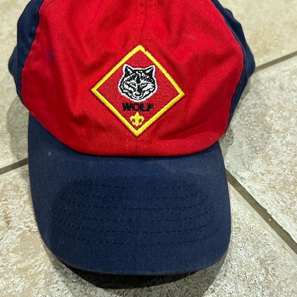 Cub scouts Red and Blue Wolf Cap